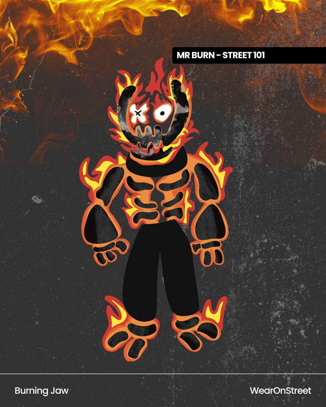 BURNING JAW character artwork